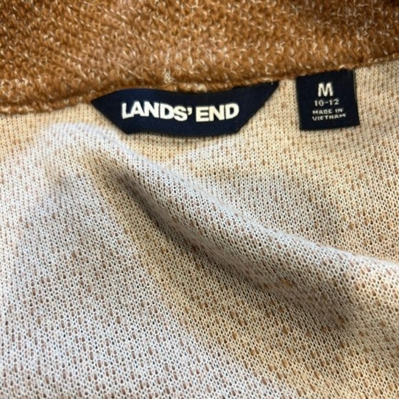 Lands' End Beige & Ivory No Close Jacket Size Medium - Picture 9 of 9